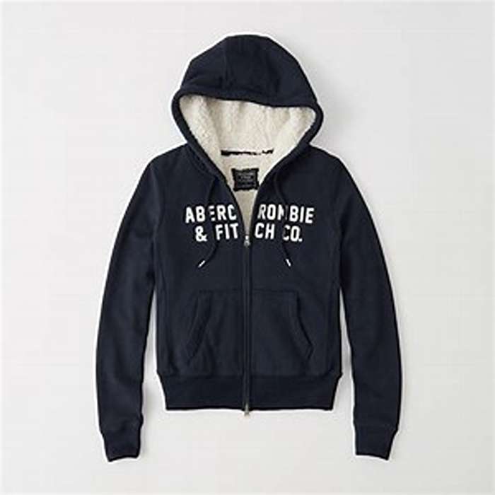 Stylish Abercrombie & Fitch clothing on display